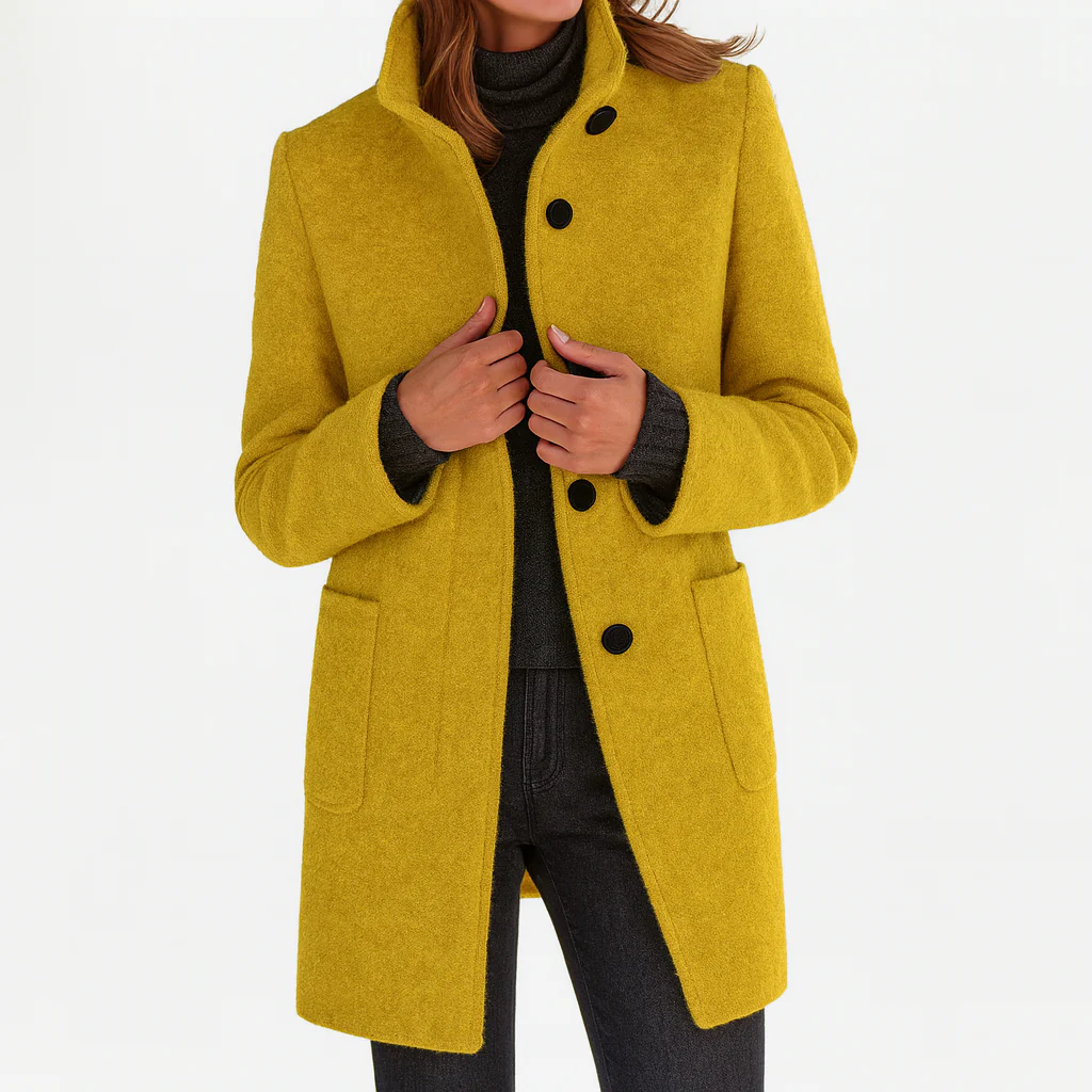 Victoria | Warm, Elegant Coat with a Cosy High Collar