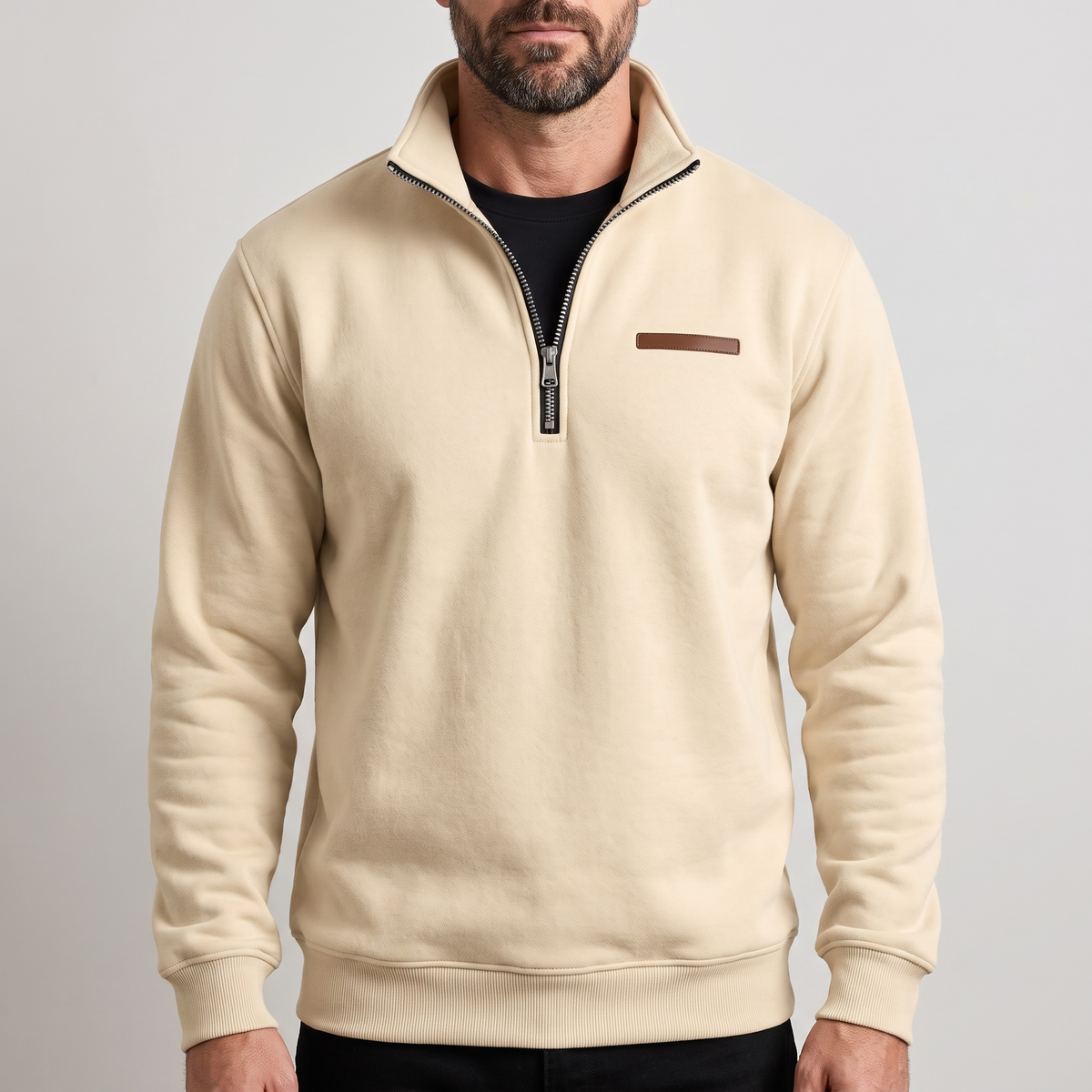 Lincoln™ | Men's Fleece Lined Pullover Sweatshirt – Relaxed Everyday Mens Jumper