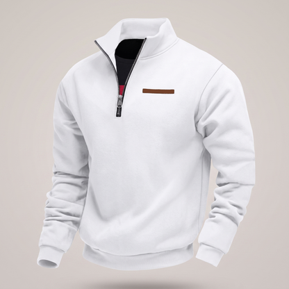 Lincoln™ | Men's Fleece Lined Pullover Sweatshirt – Relaxed Everyday Mens Jumper