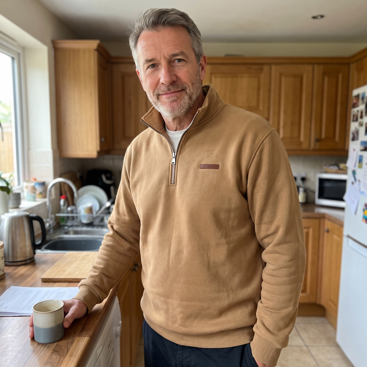 Lincoln™ | Men's Fleece Lined Pullover Sweatshirt – Relaxed Everyday Mens Jumper
