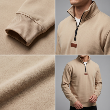 Lincoln™ | Men's Fleece Lined Pullover Sweatshirt – Relaxed Everyday Mens Jumper
