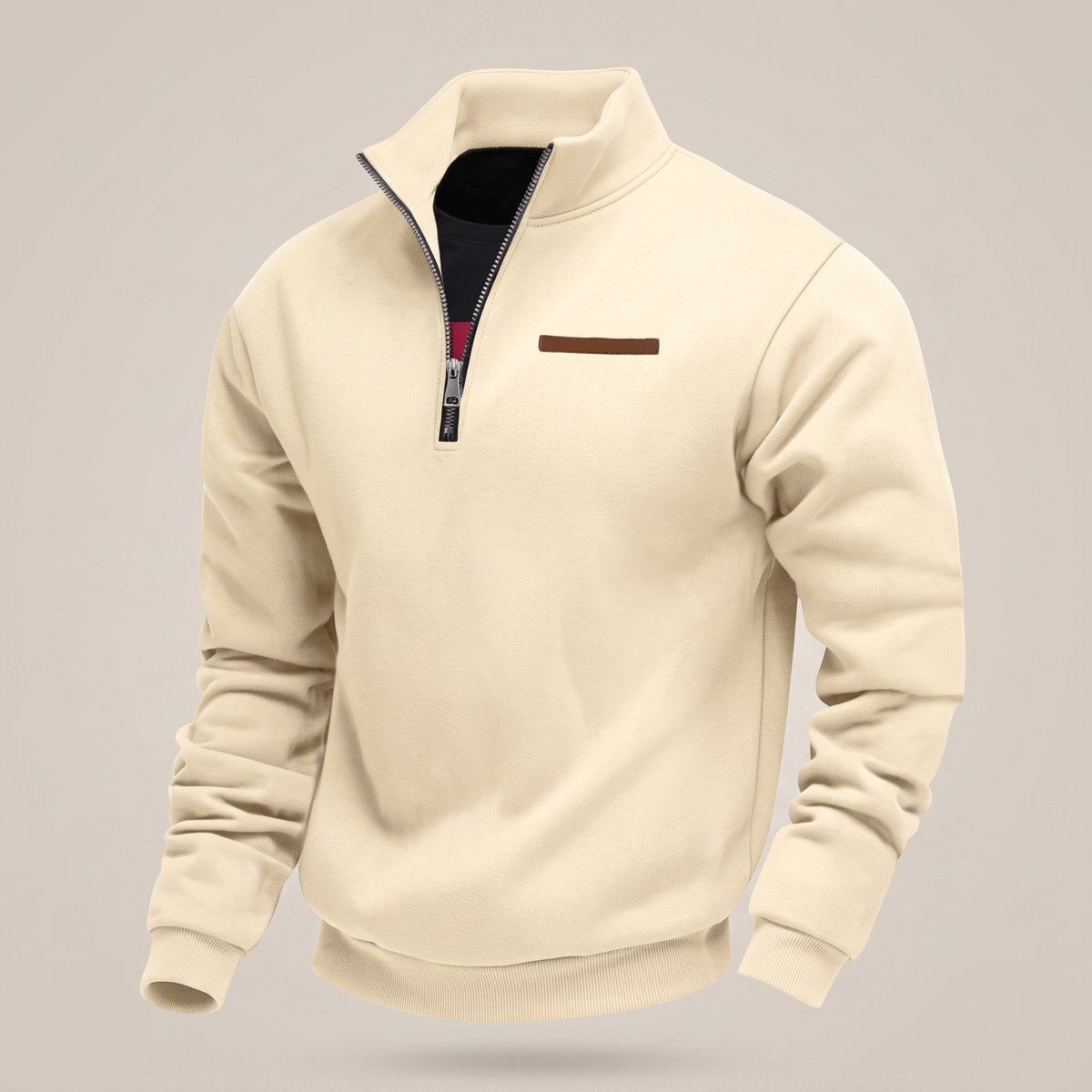 Lincoln™ | Men's Fleece Lined Pullover Sweatshirt – Relaxed Everyday Mens Jumper