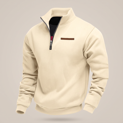 Lincoln™ | Men's Fleece Lined Pullover Sweatshirt – Relaxed Everyday Mens Jumper