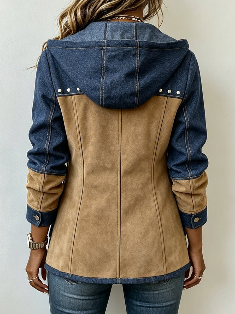 Marden™ | Jenny Women's Two-Tone Hooded Jacket