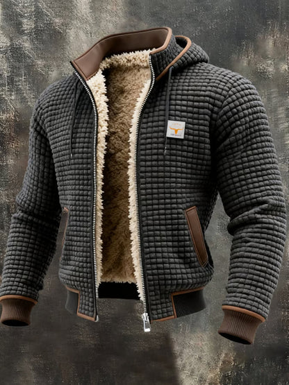 Roberto™ | Retro Sherpa-Lined Winter Fleece Jacket