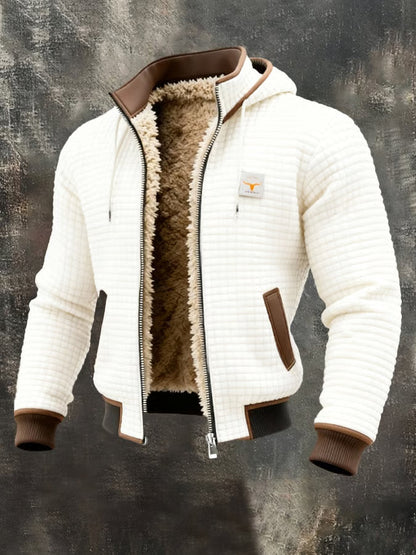 Roberto™ | Retro Sherpa-Lined Winter Fleece Jacket