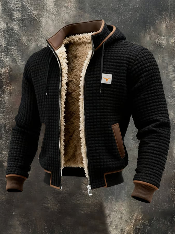 Roberto™ | Retro Sherpa-Lined Winter Fleece Jacket