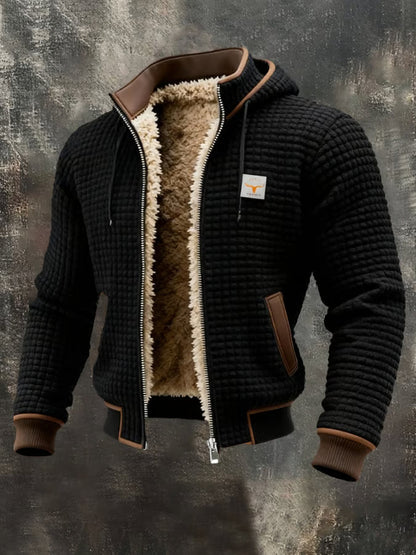 Roberto™ | Retro Sherpa-Lined Winter Fleece Jacket