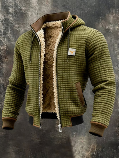 Roberto™ | Retro Sherpa-Lined Winter Fleece Jacket