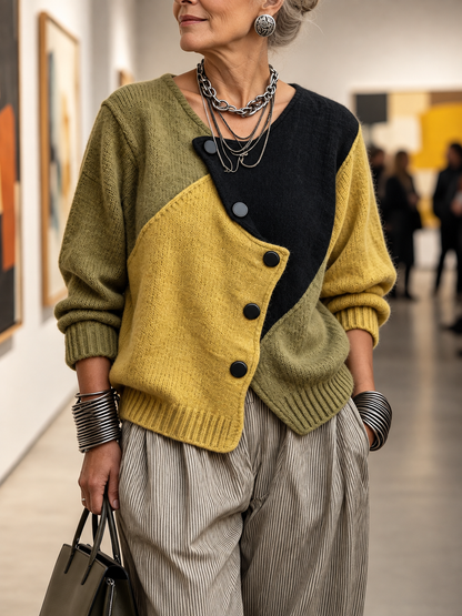 Sheila™ | Cozy Asymmetrical Knit Sweater