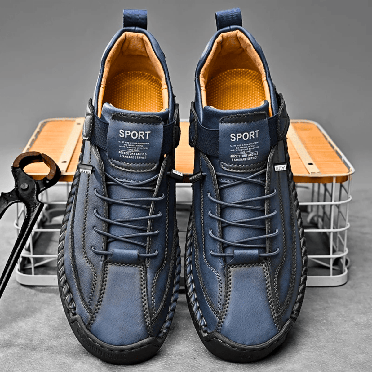 Hutton Artisan Leather Trainers
