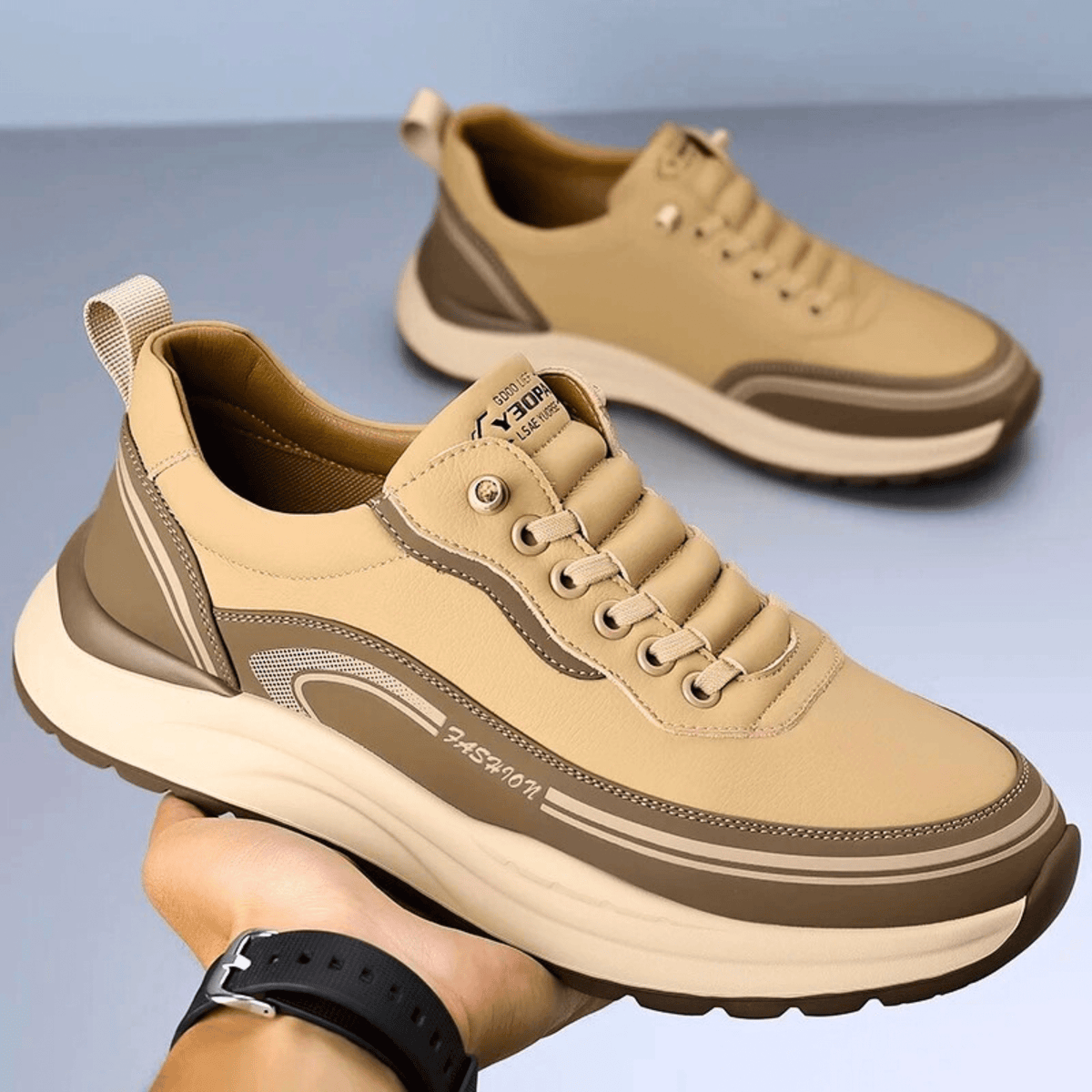 BRIXTON LEATHER TRAINERS