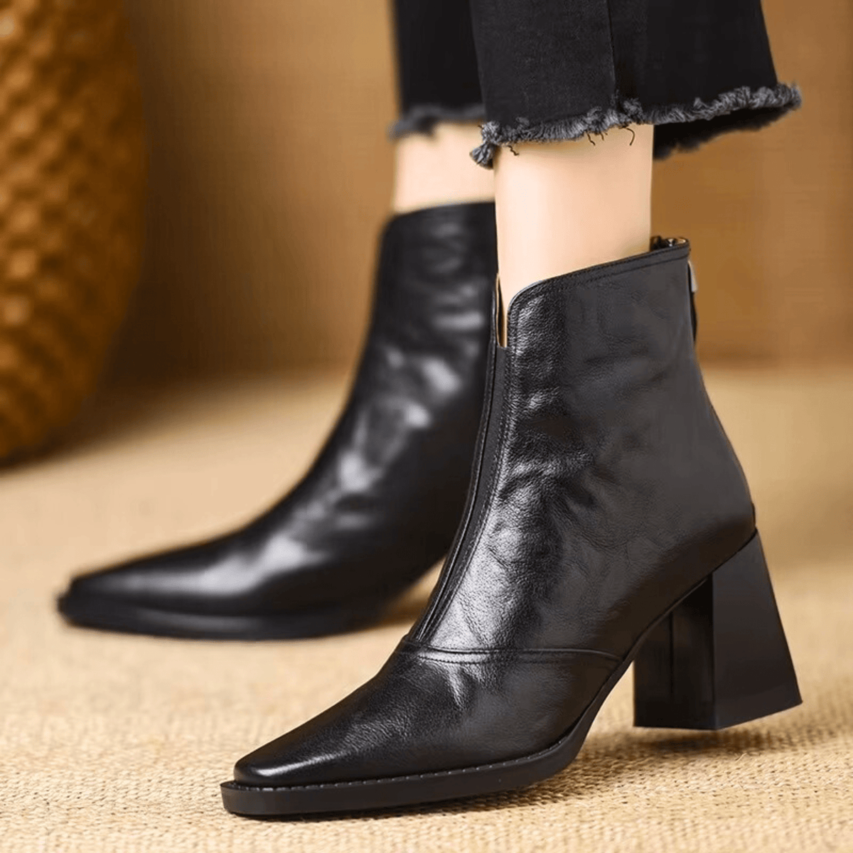 Jean™ | Classic Women’s Leather Ankle Boots